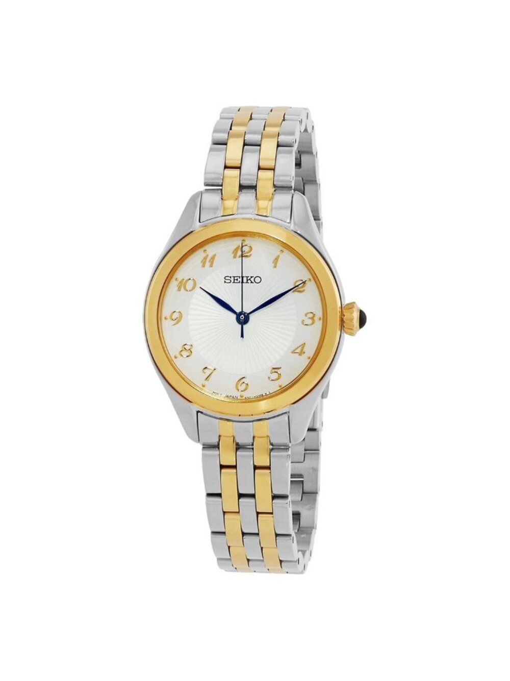 NWT Seiko Quartz Silver Dial Two-Tone Ladies Watch